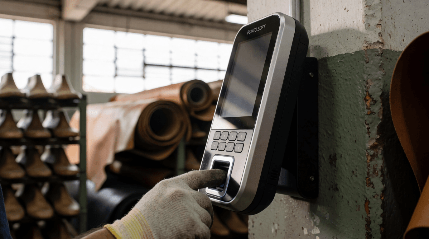 modern office employee biometric technology