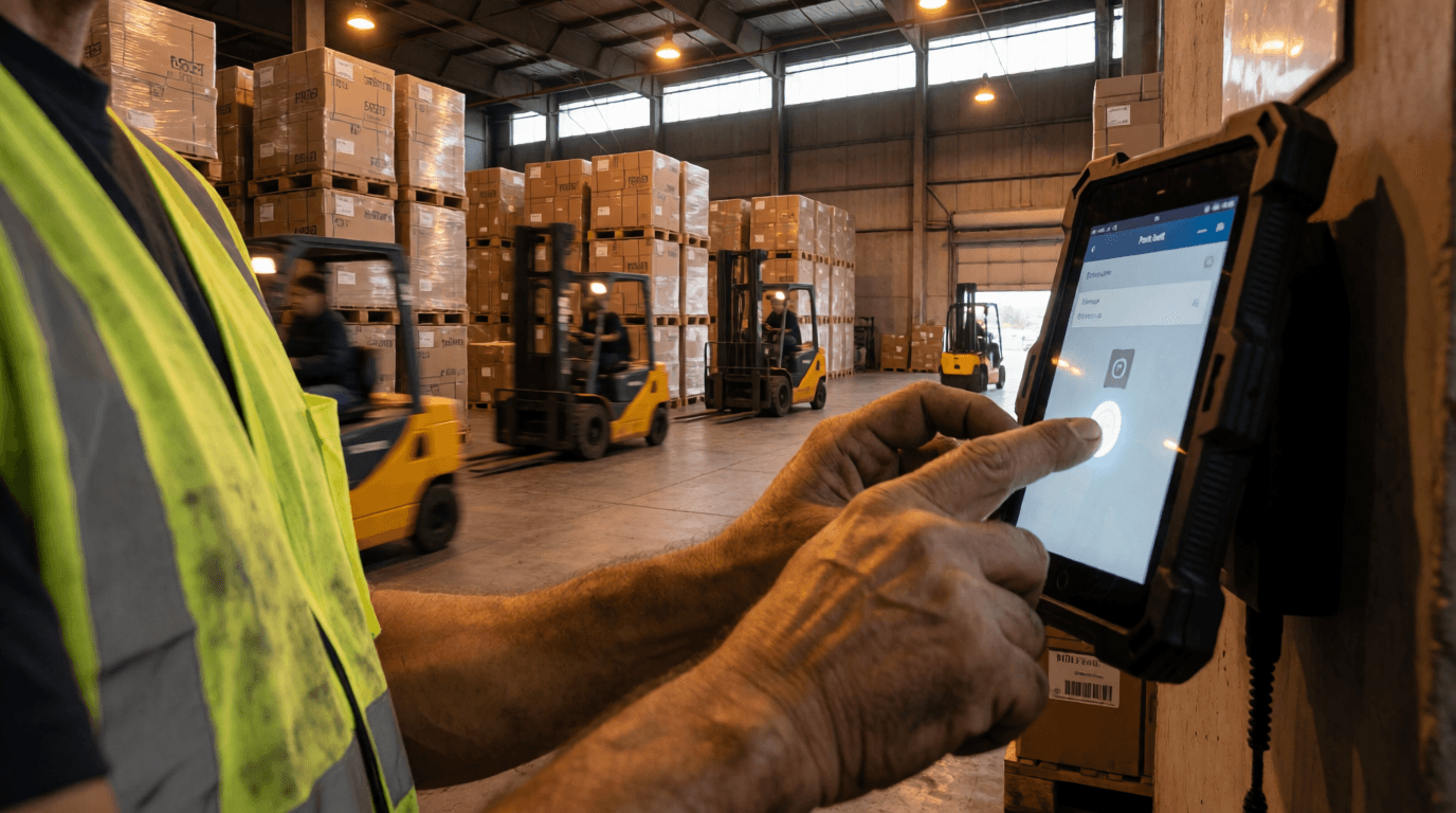 modern office employee biometric technology